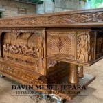 Meja Altar Gereja Merauke Ukiran Motif Merauke Dan Papua